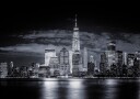 New York City Night Skyline Plakat / 100x150