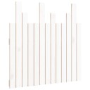 vidaXL Veggmontert sengegavl hvit 82,5x3x80 cm heltre furu