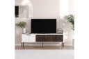 Hew TV-benk 150 cm - Hvit/Valnøtt