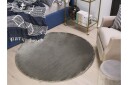 Brinckman Viskosematte Rund 140 cm - Mørkegrå