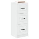 vidaXL Skuffeskap Hvit 33 x 34,5 x 87 cm Konstruert tre