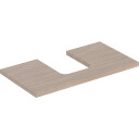 GEBERIT ONE bordplate 900x470x30mm utskjæring i midten for høy kompakt kum