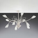 Jupiter Gloriosa taklampe glass krem 10 lyskilder
