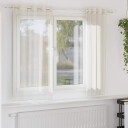  Voilegardiner med grommets 2 stk krem 140x140 cm 8721158550873