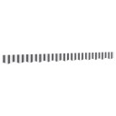  Erstatningsstoff for markisekappe antrasitt og hvit stripe 3 m 367786
