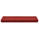  Trappematter 30 stk 65x21x4 cm bordeaux rektangulær kant