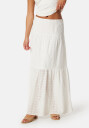 BUBBLEROOM Broderie Anglaise Maxi Skirt White L