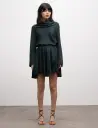 Ahlvar Gallery Ayumi Silk Blouse - Green - XL