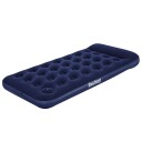 Bestway Oppblåsbar flokket luftseng med innebygd pumpe 188x99x28 cm