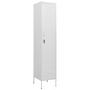 vidaXL Oppbevaringsskap hvit 35x46x180 cm stål