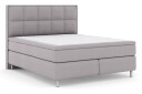 Select No 6 Komplett Sengepakke 210x210 F/M Lateks/Memory Lysegrå/Metallben