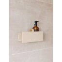 Metallbude Shea dusjhylle beige