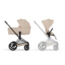 Cybex Priam Matt Black/Cozy Beige Komplett barnevogn New Generation