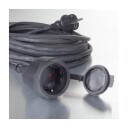 Nordic Quality Forlengerkabel 10M 3G1,5mm² Sort
