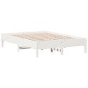  Sengeramme uten madrass hvit 120x190 cm heltre furu 8721012428829