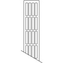 Stelrad radiator toppgrill modell Elite T22 L800 Hvit høyglans