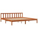 vidaXL Sengeramme brun 200x200 cm heltre furu 8721012406322