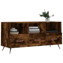 vidaXL TV-benk røkt eik 102x36x50 cm konstruert tre 8720845944346