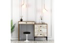Ameias Sminkebord 124x84,7 cm Brun/Hvit - Hanah Home