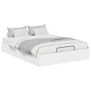  Ottoman sengeramme Hvit 193 x 120 x 25 cm Konstruert tre