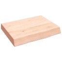 vidaXL Vegghylle 40x30x6 cm ubehandlet heltre eik