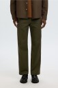 Selected Men   Bukser SLM196 STRAIGHT MILES TWILL PANT NO   Grønn