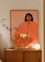 Woman Holding Oranges Plakat / 100x150