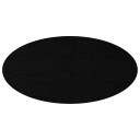  Bordplate mørkebrun 100x50x2 cm oval heltre eik