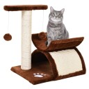 Brown Cat Skrapestolpe Med Play Ball 40X30X43 cm