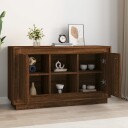 vidaXL Skjenk brun eik 102x35x60 cm konstruert tre