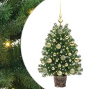  Kunstig juletre med 150 LED med stativ grønn 75 cm PE og PVC
