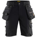 Blåkläder 198816449900C58 Håndverksshorts 4-veisstretch, X19, svart Str. C58