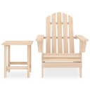 vidaXL Adirondack hagestol med bord heltre gran