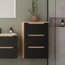Linn Bad Emma Høyskap Mørk Eik - 60cm m/2 Dører