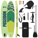  SUP-brett med sete 2-i-1 POSEIDON 335 x 76 x 15 cm Grønn for