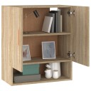 vidaXL Veggskap sonoma eik 60x31x70 cm konstruert tre