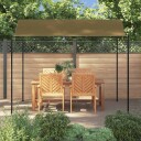 vidaXL Hagemarkise 3x2,5 m gråbrun 180 g/m²