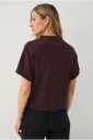 Ellos Collection   Topp med høy krage   Brun