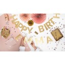 PartyDeco Bokstavgirlander DIY Gull, 63 deler