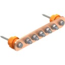Obo Bettermann 5015832 Potensialutjevningsskinne for veggmontering 278.5 mm Jording & lynavledere