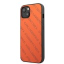 Karl Lagerfeld Perforert Etui for iPhone 13/14/15 6,1" Oransje