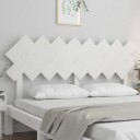 vidaXL Sengegavl hvit 159,5x3x80,5 cm heltre furu