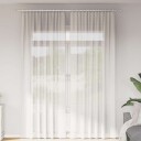  Voile gardiner med stanglommer 2 stk hvit 8721158552617