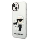Karl Lagerfeld Iml Glitter Nft Karl & Choupette - Iphone 14 Plus-Deksel (Klar)