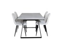 Venture Home Estelle Spisegruppe 140 cm Rektangulær med 4 Polar Stoler Sort