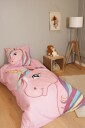 BrandMac Enhjørning Sengesett 150x210 Rosa