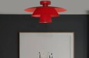 Taklampe Plato Luminex dimbar Rød Stue / spisestue Metall Moderne