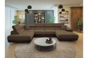 Gabina Sofa med Divan og Sjeselong 4 seter   Brun