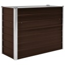vidaXL Høybed brun 100x40x77 cm galvanisert stål