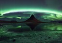 Kirkjufell Aurora Plakat / 21x30cm